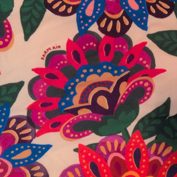 Anthropologie By Farm Rio Button Front Maxi Dress Sz. M - Picture 6 of 10